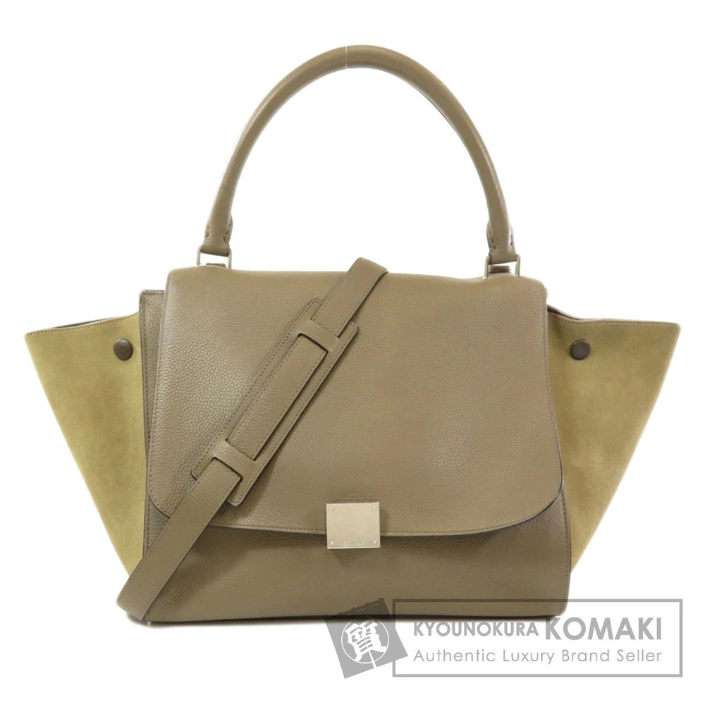 Celine Trapeze Tote Bag Calfskin Suede